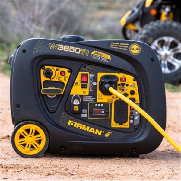 Firman Portable Generator, Gasoline, 3,300 W Rated, 3,650 W Surge, Electric, Recoil, Wireless Remote Start FI376147 - main